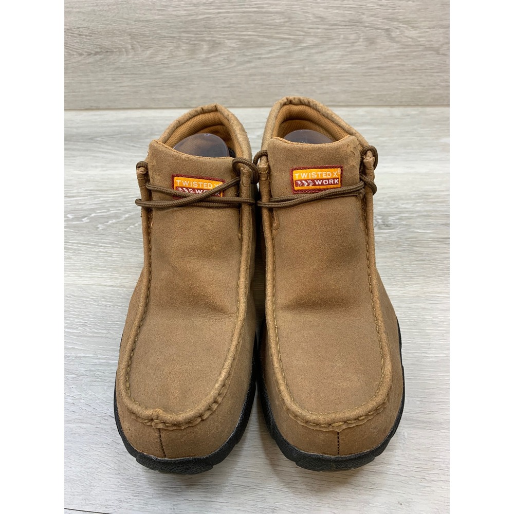 Twisted X Work Chukka Driving Moc Steel Toe Waterproof Brown Leather 8.5 W - Picture 2 of 11